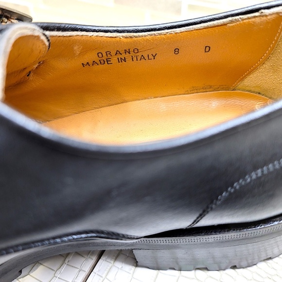 Very Rare New Never Used Hand Made Italian Black Leather Dress Monk Strap - Picture 3 of 14
